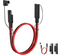 Luocute Cable de Extensión SAE 12AWG 30A con Soporte para Espoleta para | Alambre de Cobre Resistente, Conexión Rápida para Carga de Batería, Cubierta de PVC, para Caravana, Motocicleta,