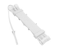 Luocute Cable de Fuente de Alimentación LED ARGB, Tira de Luz de Silicona Flexible para Tarjetas Gráficas de 3x8 Pines, Efecto de Luz de Meteorito, para Controlador AG (GPU 38 Blanca)