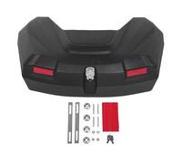 Luocute Caja de Almacenamiento Trasero ATV, Material ABS 98L Capacidad de la Lluvia ATV Ratch Rack Combares de Carga con Respaldo Acolchado y Bloqueo, Compatible con ATV UTV