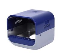 Luocute Caja de Inteligente para Gatos, Inodoro Autolimpiante de Acero Inoxidable con de Pulverización de Soplador y Videoportero, Bandeja Grande Antisalpicaduras con Fondo (Blue)