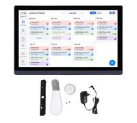 Luocute Calendario Digital, Planificador Familiar con Pantalla Táctil HD de 17,3 Pulgadas con 1920x1080P IPS de 10 Puntos Táctiles, para el Hogar, Oficina, Escritorio de Pared, Lista de (Enchufe de