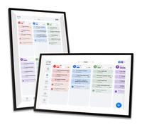 Luocute Calendario WiFi Inteligente, Marco de Fotos Digital con Pantalla Táctil Grande con Tabla de Tareas, Planificador Familiar, Interactivo 1080P, Instalación en Pared o Escritorio, (1#)