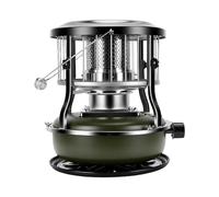 Luocute Calentador de Queroseno, Calentador de Espacio Inalámbrico Portátil de 4,6 L con Soporte Ajustable en Altura, para Tienda de Campaña, Pesca en Hielo, Uso en Interiores y Exteriores (DE verde)