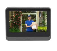 Luocute Cámara de Timbre de Vídeo Inteligente con Detección de Movimiento PIR, Cámara de Mirilla de Puerta WiFi HD 1080P con Pantalla LCD de 4,3 Pulgadas, Batería de 5000 MAh,