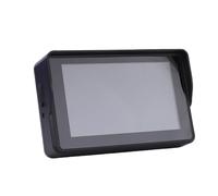 Luocute Cámara de Visión Trasera para Bicicleta, Monitor HD 1080P de 5 Pulgadas con Parasol, Visión Nocturna Gran Angular de 110°, Rotación de 360°, para Bicicleta Eléctrica de Montaña y