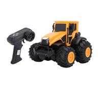 Luocute Camión Agrícola RC 2.4G, Coche Acrobático con Control Remoto Todo Terreno 4WD a Escala 1/14, Vehículo Anfibio Todoterreno con Demostración Automática, para Juegos Al Aire para (Orange)