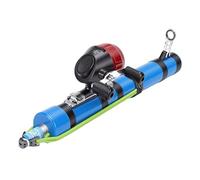 Luocute Caña de Lanzamiento de Pesca, Herramienta de Pesca con Señuelo Telescópico Portátil de PVC con Carrete para en Agua Salada y Agua Dulce, Equipo para Viajes Al Aire