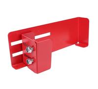 Luocute Candado para Maletero de Cortacésped, Maletero de Acero Resistente para Cortacésped Pequeño de 8 a 14,5 Pulgadas de Diámetro, Bloqueos de Ruedas con Revestimiento Rojo