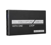 Luocute Captura Tarjeta, Video 4K HD Captura Card 1080p 60 HD Interfaz Multimedia a USB 3.0 con Salida de Video de 1080p 60 para Transmisión de Trabajo para Transmitir