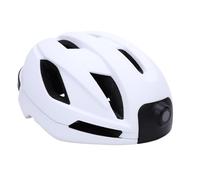 Luocute Casco Inteligente para Bicicleta con Cámara Bluetooth, Grabadora de Vídeo HD 1080P, WiFi, Luz Trasera, Reproductor de Música y Control Remoto, para Adultos, Hombres, Mujeres, (White)