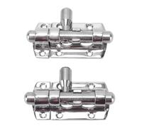 Luocute Cerradura de Perno Deslizante de Acero Inoxidable 316, Pestillo de Perno de Barril Marino Resistente con Acabado de Espejo Pulido para Puertas, Ventanas de Barcos, Escotillas,