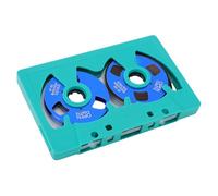 Luocute Cinta de Casete de Grabación de Sonido en Blanco de 50 Minutos, Carcasa de ABS con Carretes de Metal para Punk Rock Indie Hip Hop, para Músicos Estética Duradera