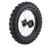 Luocute Conjunto de Llanta de Rueda Trasera de 14 Pulgadas, Llanta de Moto de Cross 90 100 14 con Eje de 15 Mm, Reemplazo para CRF70 90 110 125 140 150 160 Ml TTR100 110 KLX65 80 100