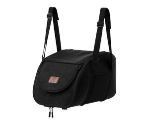 Luocute Consola Central Asiento para Perros para Automóvil Cómodo Elevador Portátil con Correas Elásticas Cojín Asiento para Auto para Mascotas para SUV, Mejores Vistas de Ventanas (Black)
