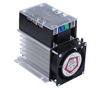 Luocute Controlador de Arranque Suave, Módulo de Arranque del Motor para Bomba de Agua, Ventilador, Vehículo, Monofásico, 220 V CA, Bifásico, 380 V CA, Suave, Control de Motor (Módulo+radiador)