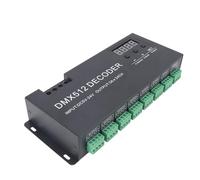 Luocute Controlador LED DMX de Alta Potencia DMX 512 Decoder Dimmer Controlador DC5-24V, 24 Canales Digmy Dimming Dimming LED DMX512 Accesorios de Iluminación de la Etapa del Controlador