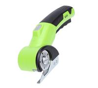 Luocute Cortador de Cartón Eléctrico, Tijeras Eléctricas Inalámbricas Recargables de 320 RPM con Bloqueo de Seguridad de Doble Interruptor y Luz LED, para Tela, Cuero, (Sin hoja)