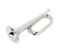 Luocute Cuerno de Corneta de la Trompeta de Latón para la Orquesta y las Actuaciones del Festival, Bugle C Key de 11 Cm de Diámetro Bouca de 34 Cm de Altura Brass Military Trompeta para