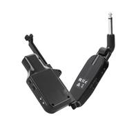 Luocute de Guitarra Inalámbrico UHF, sin Instalación de Taladro, Recargable, Alcance de 50 M, Baja Latencia, 10 Canales, con Boca Plug and Play, para Guitarras Clásicas Acústicas