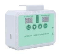 Luocute de Riego por Goteo Solar, Dispositivo de Riego Automático para Plantas, Jardín Interior y Exterior con Temporizador, Boquilla Ajustable y Colector de Agua de Lluvia, para Patio (WHITE)