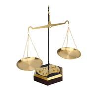Luocute Decoración de Balanza de Hierro Vintage para Despacho de Abogados | Acabado Antiguo, Adorno de Escritorio para Decoración de Estudio en Casa, Escultura de Metal Retro de 14.2 Pulgadas para