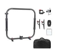 Luocute Empuñadura de Anillos de Mano, Anillos de Manillar Dobles con Empuñaduras de Goma y Patas de Soporte de Despliegue Rápido, Compatible con Cardán RS3mini RS4mini