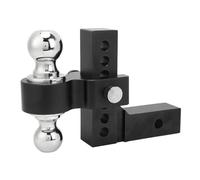 Luocute Enganche de Remolque Ajustable, Se Adapta a Receptor de 2 Pulgadas, Enganche de Caída y Elevación de 6 Pulgadas, Soportes de Bola de Remolque de 12500 Libras, Enganches de Caída (BLACK)