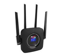 Luocute Enrutador Inalámbrico 4G LTE Professional 300Mbps Red de Alta Velocidad Sim Slot Mobile WiFi Hotspot Router con 4 Antenas 100-240V en Europa (Enchufe de la UE)