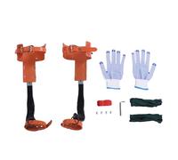 Luocute Equipo para Trepar árboles, Juego de Púas para Trepar árboles de Cuero de Vaca con Pedal Antideslizante y Altura Ajustable, para Recortar la Tala de Recolección de Frutas