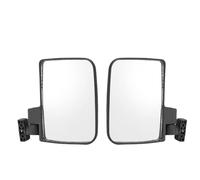 Luocute Espejo Lateral para Carrito de, Espejo Retrovisor Plegable sin Perforación, Vidrio HD Ajustable de 180 Grados con Ajuste Universal para EZGO TXT RXV Car DS Precedent Tempo