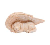 Luocute Estatua Conmemorativa para Perros, Forever My Guardian Angel Garden con Alas, Luces Decorativas LED, Piedra Conmemorativa para Mascotas, Resistente a la Intemperie, Escultura de