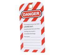 Luocute Etiqueta de Bloqueo, 30PCS Peligro de PVC Reescribible No Operar Etiqueta de Etiquetado de Advertencia de Seguridad, de Bloqueo de Mina de Carbón de Petróleo de Energía Eléctrica Química