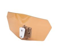 Luocute Extensión de Parabrisas de Motocicleta, Pantallas Universales Ajustables para Todos los Scooters, Bicicletas Deportivas con Soportes ABS de Aluminio Plateado, Alerón de Extensión (BROWN)