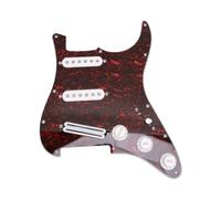 Luocute Golpeador Cargado para Guitarra Eléctrica, con Perillas de Tono | Pastillas SSS, Conjunto Precableado de Aleación de Plástico Prefabricado, Se Adapta a la Mayoría de Guitarras Eléctricas,