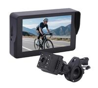 Luocute Grabadora de Cámara de Visión Trasera, Cámara de Bicicleta con Manillar 1080P con Monitor HD de 5 Pulgadas, Visión en ángulo de 110°, Nocturna, de Frontal