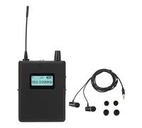 Luocute IEM Inalámbrico, 863 a 865MHz 36 Frecuencias Ajustables Receptor Digital IEM, Adecuado para la Transmisión en Vivo de la Presentación Escénica