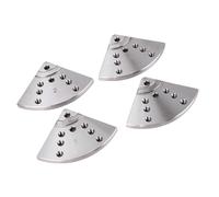 Luocute Jaw Plana de 5 Pulgadas para Woodlathe Chuck Woodturning Herramientas, Lathe Flat Chuck Jaw 45 Acero Tornio de Leña Chucking con Tornillos para Carpintería