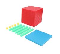 Luocute Juego de 10 Bloques Base, 121 Piezas Bloques de Conteo Coloridos Manipulativos Matemáticos para Niños, con de Valor Posicional de Plástico para el Aprendizaje Temprano en