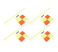 Luocute Juego de Banderines de Esquina para Campo de Fútbol, 4 Piezas, | Kit de marcadores de límites de campo de fútbol, 8 postes, 4 estacas, bolsa de almacenamiento, carreras de obstáculos de