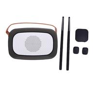 Luocute Juego de Baquetas de Batería de Aire, Kit de Baquetas Electrónicas Virtuales RGB Inteligentes Portátiles con Altavoz, 8 Pedales de Sonido, Detección de Movimiento 3D, Negro,
