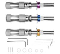 Luocute Juego de Ganzúas Tubulares, Kit de Herramientas de Acero Inoxidable con Estuche Compacto para Principiantes y Profesionales, Abre Puertas, Gabinetes y Cajas Fuertes sin Esfuerzo