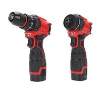 Luocute Juego de Taladro Inalámbrico y Destornillador de Impacto, Kit de Herramientas Eléctricas sin Escobillas de 16,8 V con 3 Baterías para Montaje de Muebles, Fabricación de Gabinetes y (220v)