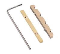 Luocute Juego de Tuercas para bajo, Tuerca de Rodillo de Latón, Altura Ajustable de 38 Mm, Piezas de Repuesto para bajo Eléctrico de 4 Cuerdas, con Llave para un Ajuste Perfecto y una