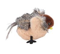 Luocute Juguete Interactivo de Peluche con Forma de Pájaro Que Aletea y Canta, Juguete para Gatos con Hierba Gatera y Control Remoto, Recargable con Hierba Gatera para Gatos