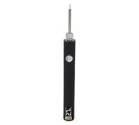 Luocute Kit de Bolígrafo para Quemar Hilo Recargable, Pantalla LCD Digital con Puntas de Repuesto y Soporte para Herramientas para Hacer Joyas, Abalorios, Artesanía en Cuero, Costura, (BLACK)
