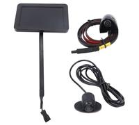 Luocute Kit de Cámaras de Punto Ciego para Automóvil Derecho, Pantalla IPS de 5 Pulgadas Resolución de 800x480 Brillo de 1000 CD / M2 Cámara HD 720P Gran Angular de 140 Grados IP67 a (Black)