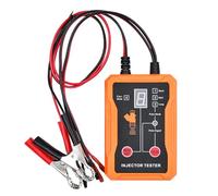 Luocute Kit de Herramientas de Limpiador de Inyectores de, 8 Modos de Pulso Tester de Inyectación de Test de Limpieza con 4 Adaptadores de Limpiador de Inyectores, Protección contra (Orange)