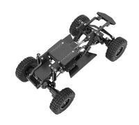 Luocute Kit de Marco de Chasis RC de Fibra de Carbono, Piezas de Actualización Ligeras y Robustas para Ascent 18 1/18 RC Crawler, para una Mejor Estabilidad y Control (Black)
