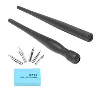 Luocute Kit de Pintura de Dibujo de Cómics de Dibujos Animados de Manga, 2 Portalápices, 5 Puntas de Acero Inoxidable, Juego de Herramientas de Caligrafía con Borrador de Goma Suave, para
