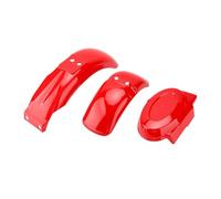 Luocute Kit de Plástico para Mini Bicicleta, Tapa de Batería de (rojo) | Guardabarros Delantero Trasero con Cubierta Lateral, Acabado Brillante, Repuesto para Ruedas Z50 Z50A Z50J Z110 Z125 de 8 y